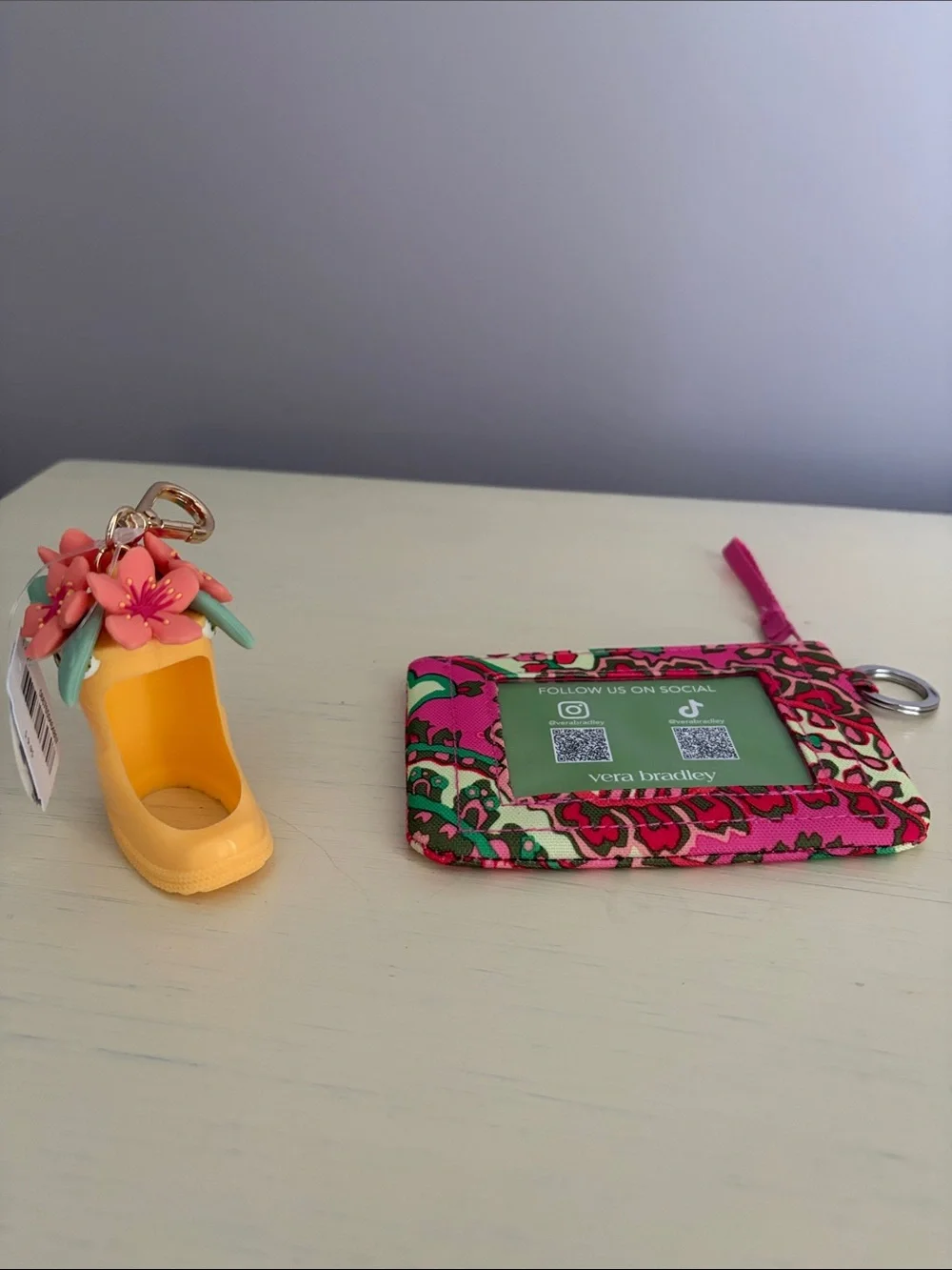 NWT Vera Bradley Lot: Floral ID Holder and Rainboot Pocketbac Holder